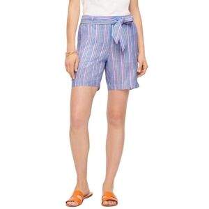 Talbots Tie Waist Shorts in Sunshine Stripe Size 6 NWT